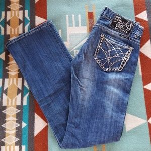 Rock and Roll Cowgirl Low-Rise Jeans TALL